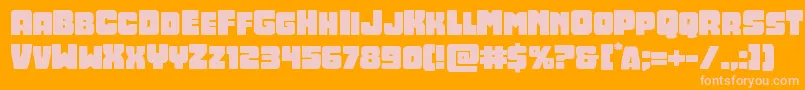 Opusmundiexpand Font – Pink Fonts on Orange Background