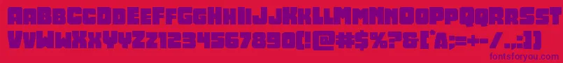 Opusmundiexpand Font – Purple Fonts on Red Background