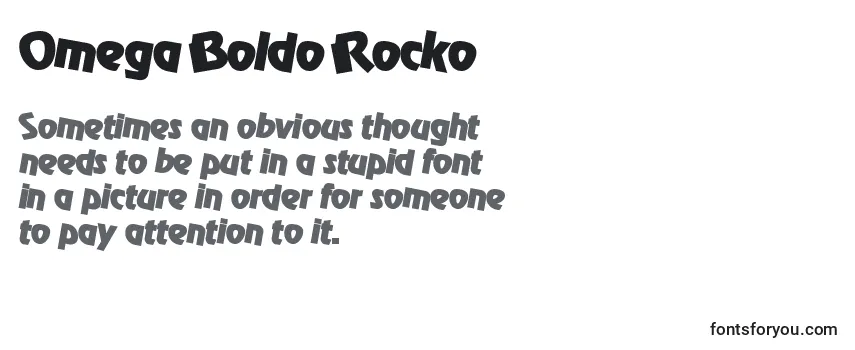 Omega Boldo Rocko フォントのレビュー