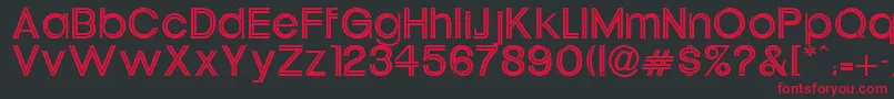 Tatum Font – Red Fonts on Black Background