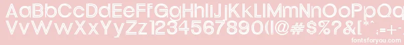 Tatum Font – White Fonts on Pink Background