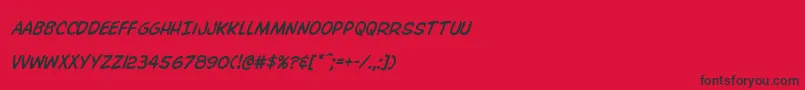 Overstreetbibleital Font – Black Fonts on Red Background