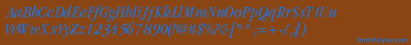 More about GaramondcondsskItalic Font GaramondcondsskItalic Font – Blue Fonts on Brown Background