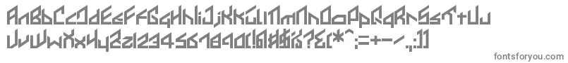 Шрифт Ikkoue – серые шрифты на белом фоне