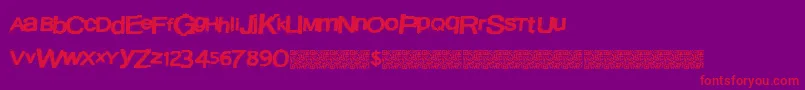 Austinlights Font – Red Fonts on Purple Background