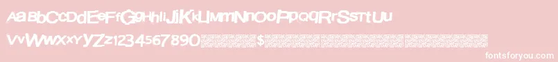 Austinlights Font – White Fonts on Pink Background