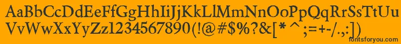 BeryliumBold Font – Black Fonts on Orange Background