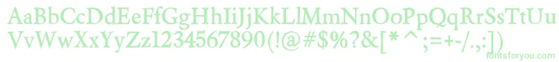 BeryliumBold Font – Green Fonts on White Background