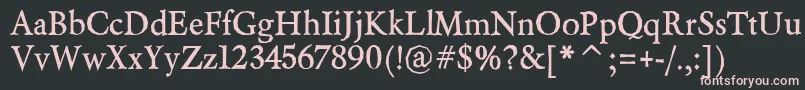 BeryliumBold Font – Pink Fonts on Black Background