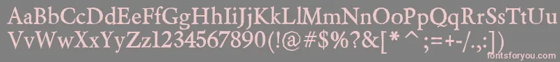 BeryliumBold Font – Pink Fonts on Gray Background