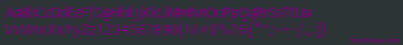 Flowerc Font – Purple Fonts on Black Background