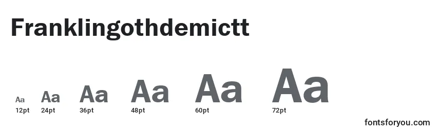 Franklingothdemictt Font Sizes