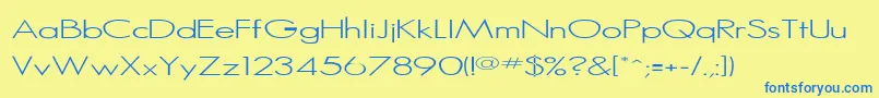 Rssansserif Font – Blue Fonts on Yellow Background