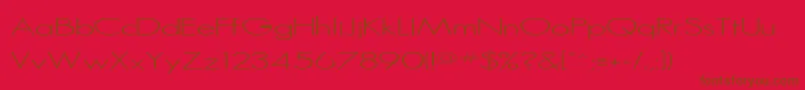 Rssansserif Font – Brown Fonts on Red Background