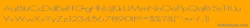 Rssansserif Font – Gray Fonts on Orange Background