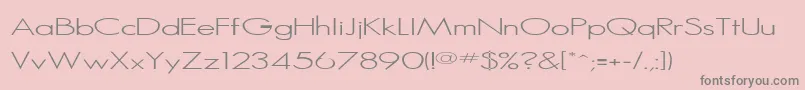 Rssansserif Font – Gray Fonts on Pink Background