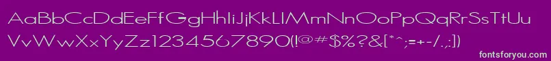 Rssansserif Font – Green Fonts on Purple Background