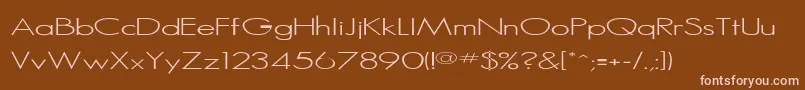 Rssansserif Font – Pink Fonts on Brown Background