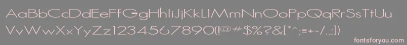 フォントRssansserif – 灰色の背景にピンクのフォント