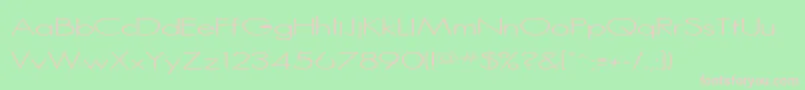 Rssansserif Font – Pink Fonts on Green Background