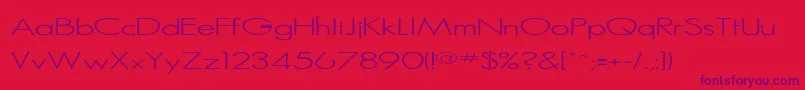 Rssansserif Font – Purple Fonts on Red Background
