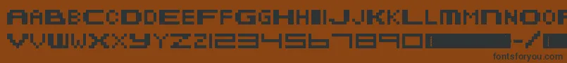 MetroidFusion Font – Black Fonts on Brown Background