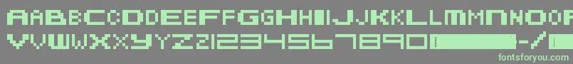 Police MetroidFusion – polices vertes sur fond gris