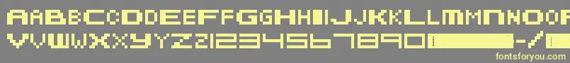 fuente MetroidFusion – Fuentes Amarillas Sobre Fondo Gris
