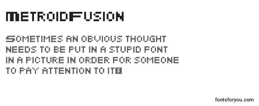 Шрифт MetroidFusion