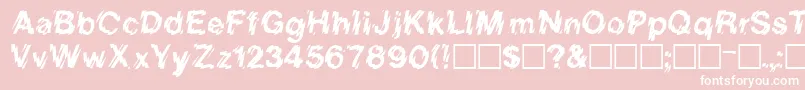 LorenzoRegular Font – White Fonts on Pink Background