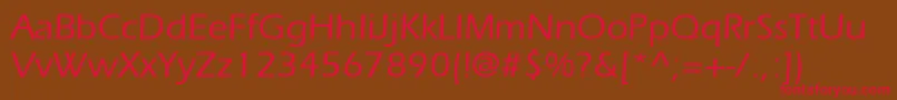 ItcErasLtMedium Font – Red Fonts on Brown Background