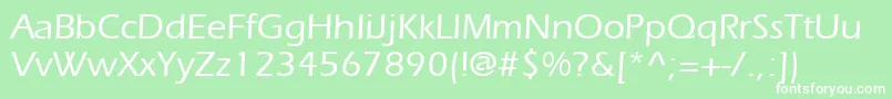 ItcErasLtMedium Font – White Fonts on Green Background