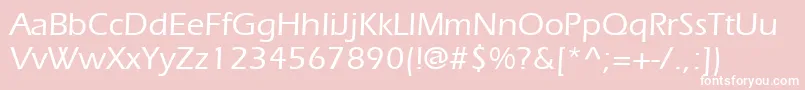 ItcErasLtMedium Font – White Fonts on Pink Background