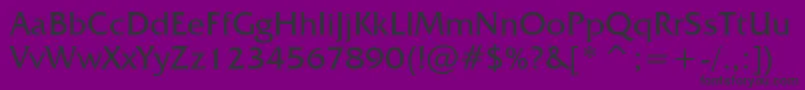 Więcej informacji o czcionce FrizQuadrataBt Czcionka FrizQuadrataBt – czarne czcionki na fioletowym tle