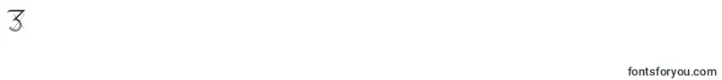 HolitterLines Font – Fonts for Digit 3