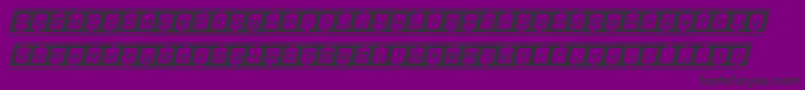 BorderBaseFutureItalic Font – Black Fonts on Purple Background