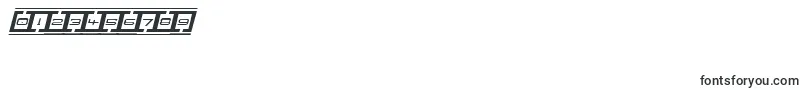 BorderBaseFutureItalic Font – Fonts for Numbers and Digits