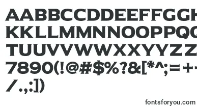 UniversalSerif font – standard Fonts