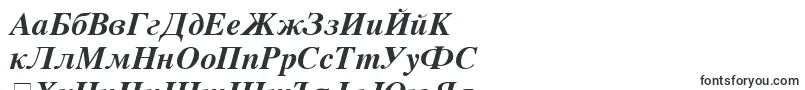 VremyaBoldItalic-fontti – bulgarialaiset fontit