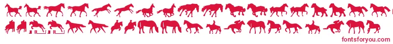 Horses1 Font – Red Fonts