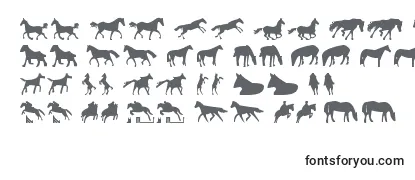 Шрифт Horses1