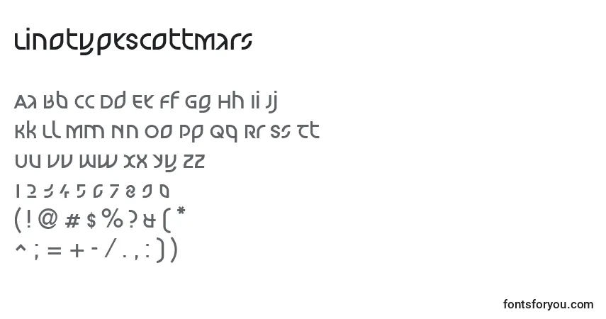 Шрифт LinotypeScottMars – алфавит, цифры, специальные символы