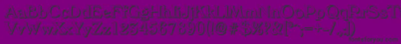 VeronashadowRegular Font – Black Fonts on Purple Background