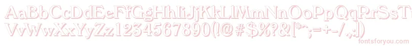Шрифт VeronashadowRegular – розовые шрифты на белом фоне