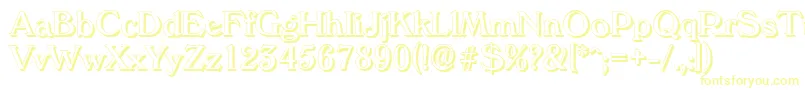 Шрифт VeronashadowRegular – жёлтые шрифты