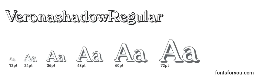 VeronashadowRegular Font Sizes
