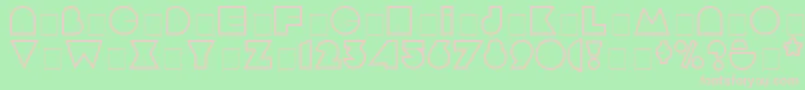 ArgotDisplayCapsSsi Font – Pink Fonts on Green Background