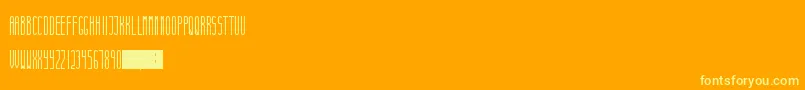 JeromeNewton Font – Yellow Fonts on Orange Background