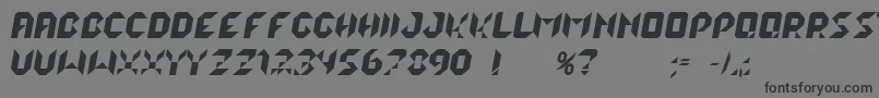 LalekItalic Font – Black Fonts on Gray Background