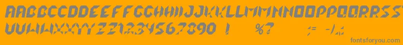 LalekItalic Font – Gray Fonts on Orange Background